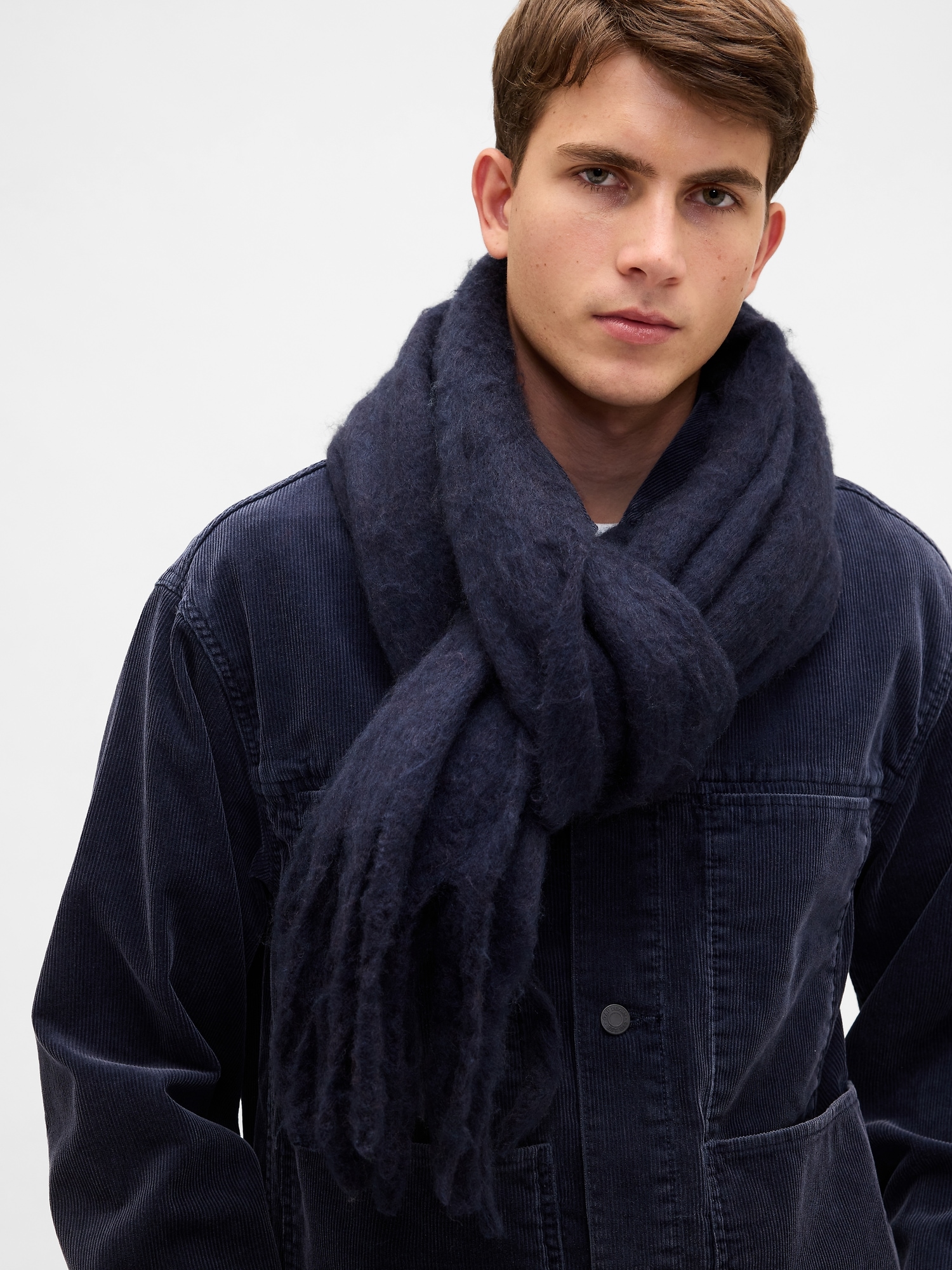 Brushed Fringe Scarf