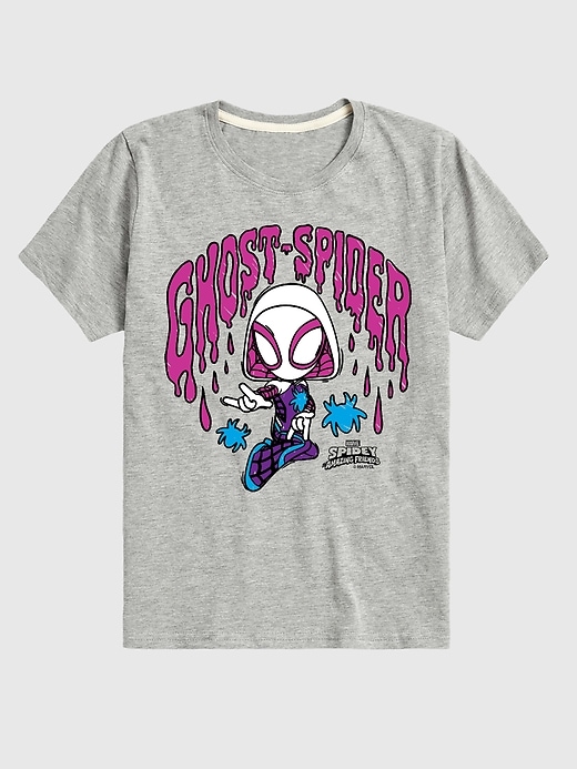 Image number 1 showing, Toddler Marvel Scribble Ghost Spider Short Sleeve T-Shirt