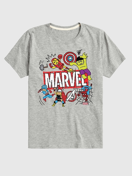 Image number 1 showing, Toddler Marvel Avengers Doodle Short Sleeve Graphic Tee