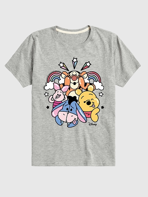 Image number 1 showing, Toddler Winnie the Pooh and Friends Rainbow and Stars Short Sleeve Graphic Tee