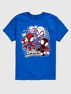 Toddler Marvel Spidey And Friends Short Sleeve Graphic Tee