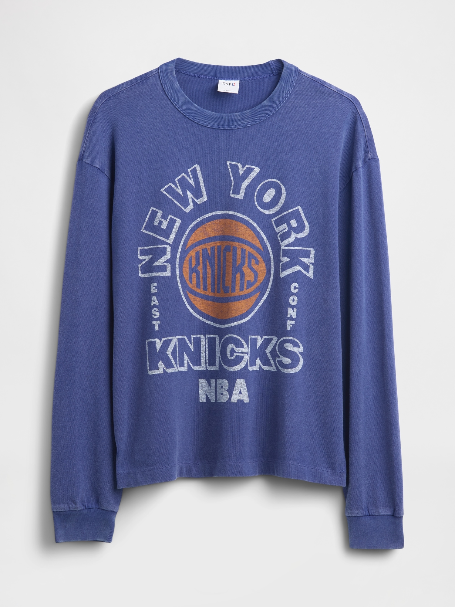 NBA New York Knicks Crop Graphic T-Shirt