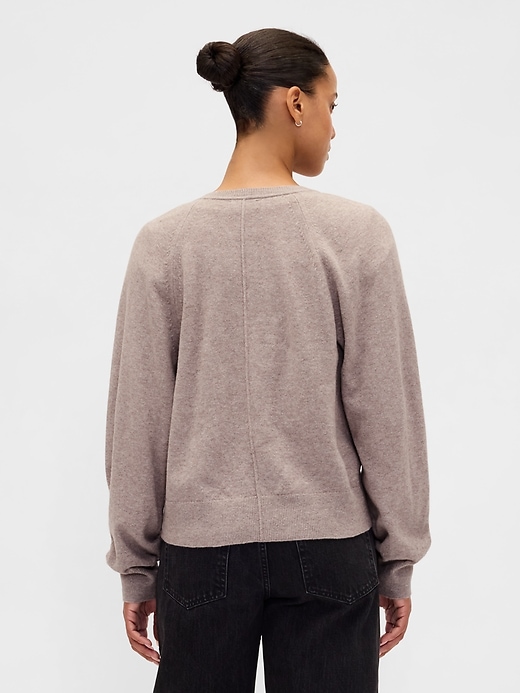 Image number 3 showing, CashSoft Henley Sweater