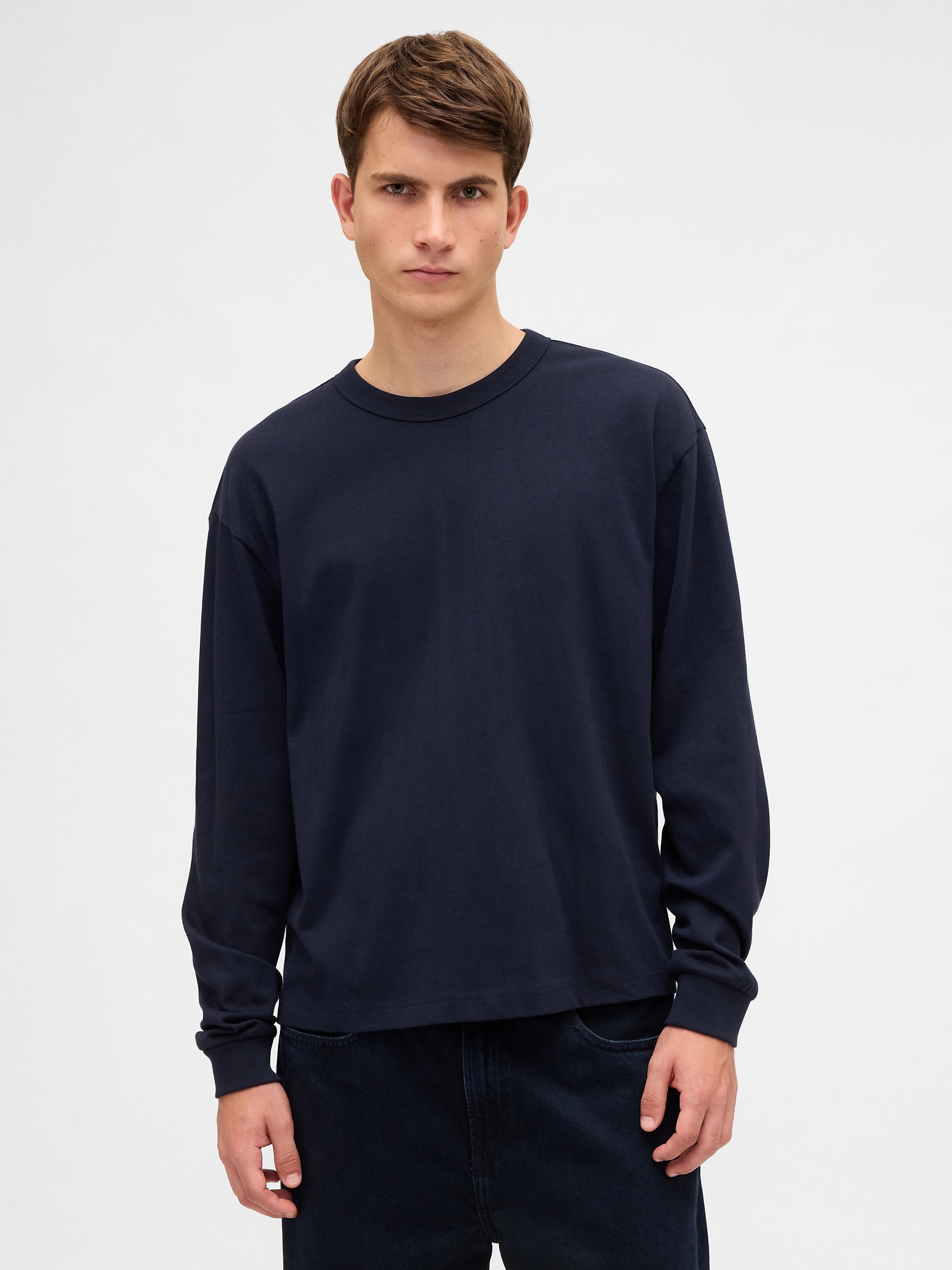 Heavyweight Crop T-Shirt - New Classic Navy