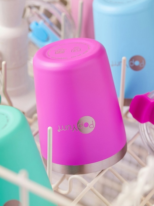 Image number 4 showing, PopYum Kids Insulated Stainless Steel Cup 2-Pack