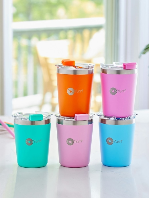 Image number 6 showing, PopYum Kids Insulated Stainless Steel Cup 2-Pack
