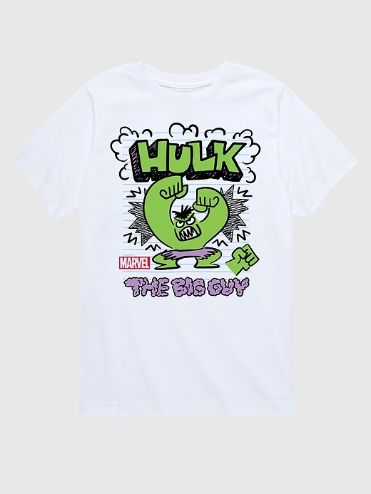 Image number 1 showing, Toddler Marvel The Incredible Hulk Doodle Short Sleeve Graphic Tee