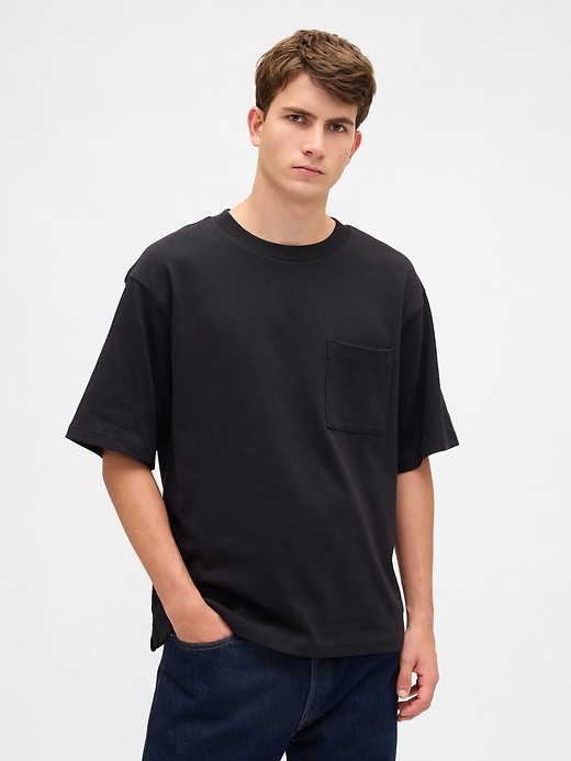 Image number 1 showing, Adult Heavyweight Relaxed Pocket T-Shirt