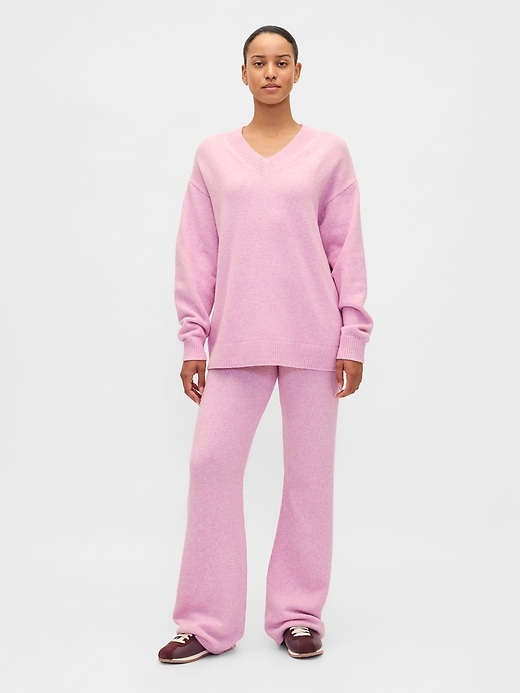 Image number 5 showing, CashSoft Oversized V-Neck Sweater
