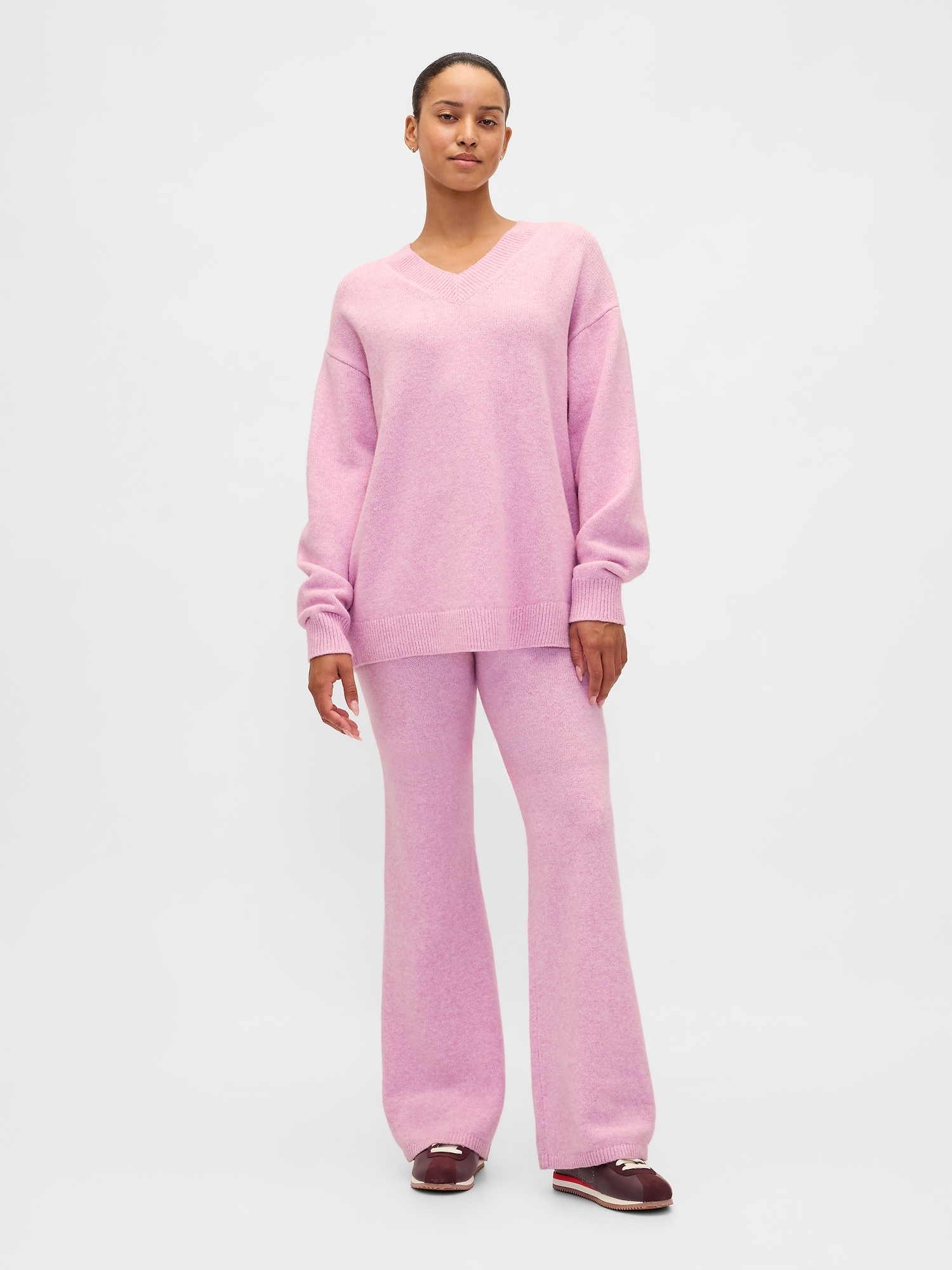 CashSoft Boot Sweater Pants - Sugar Pink