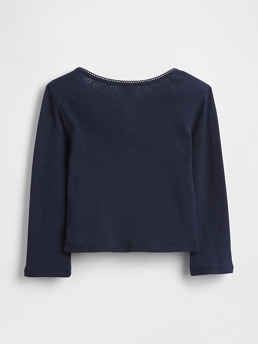 Image number 2 showing, Baby & Toddler Pointelle Henley Top