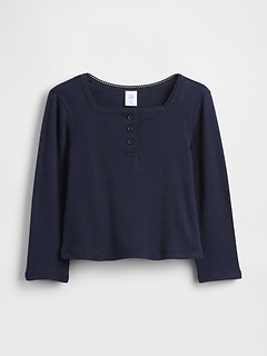 Baby & Toddler Pointelle Henley Top