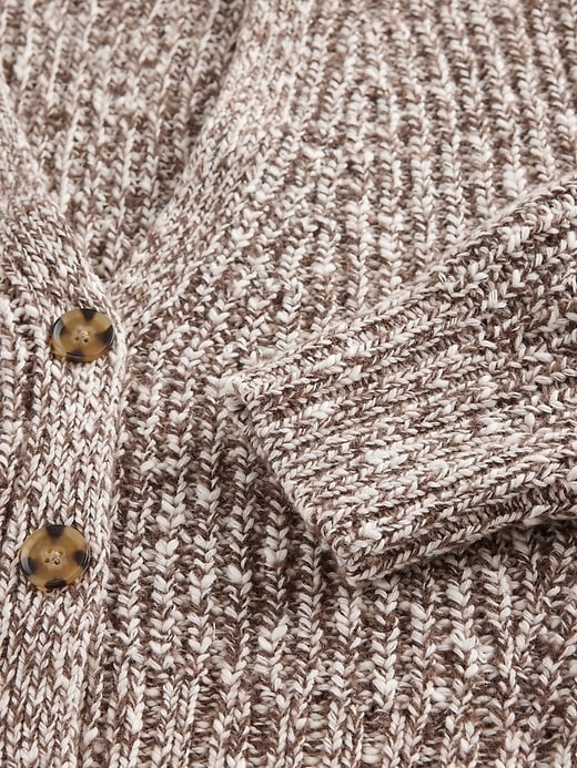 Image number 4 showing, Cotton-Blend Crop Cardigan Sweater