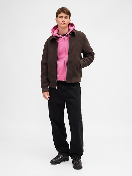 Image number 2 showing, Heavyweight Oversized Crop Zip Hoodie