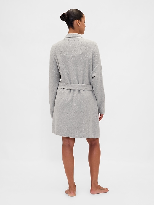 Image number 4 showing, CashSoft Boucle Relaxed Robe