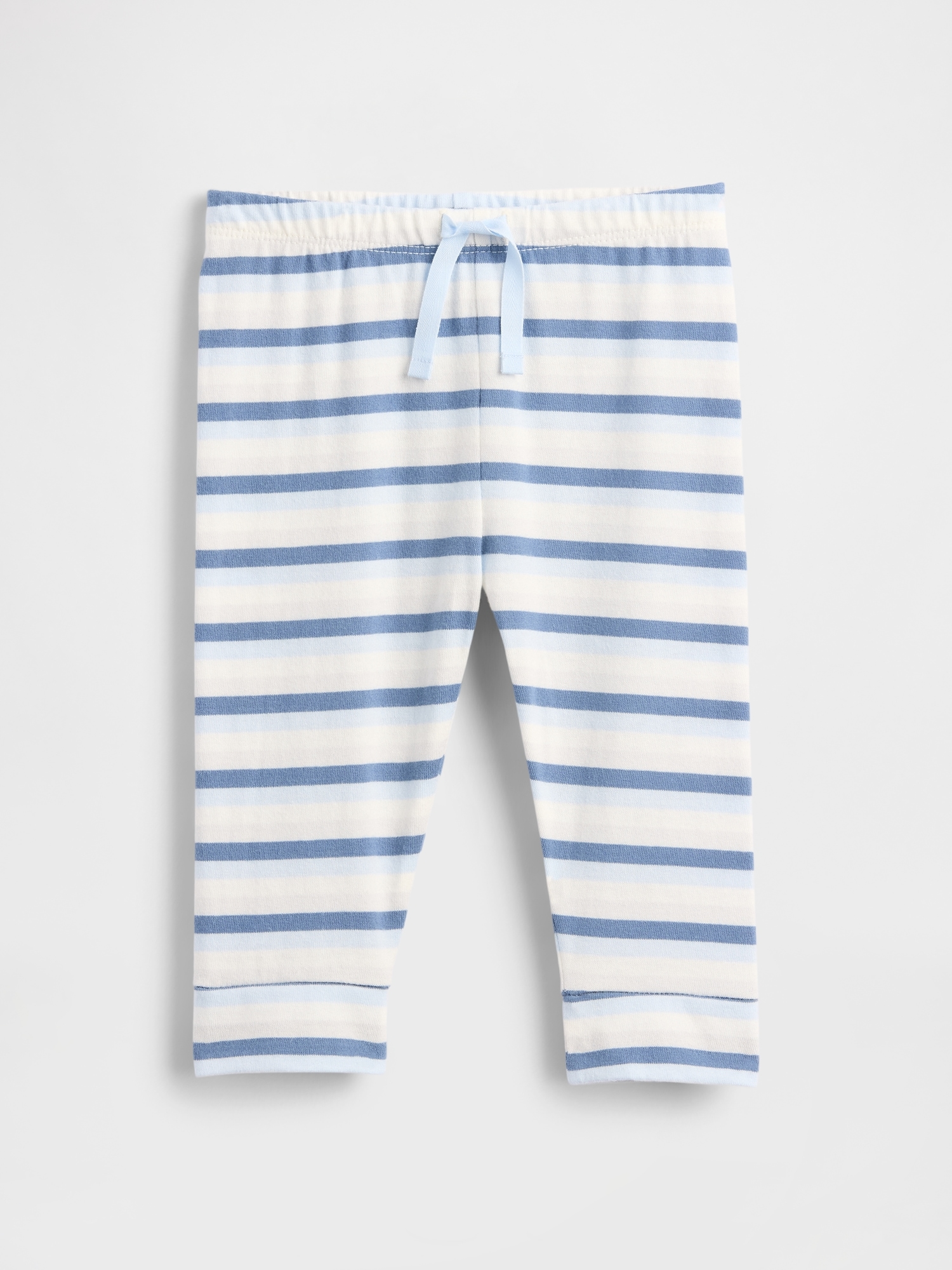 Baby First Favorites Organic Cotton Pull-On Pants - Blue Stripe