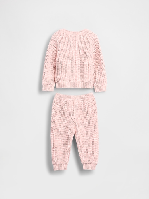 Baby Marled Sweater Outfit Set