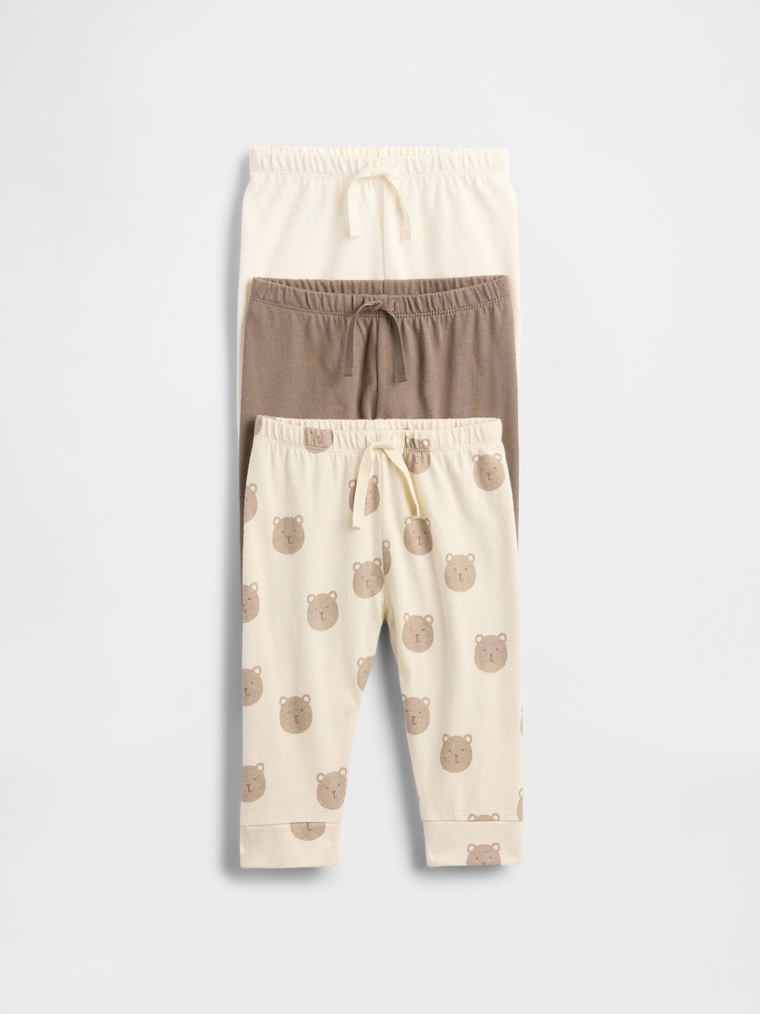 Детские брюки Gap Baby First Favorites Organic Cotton Pull-On Pants (3-Pack)