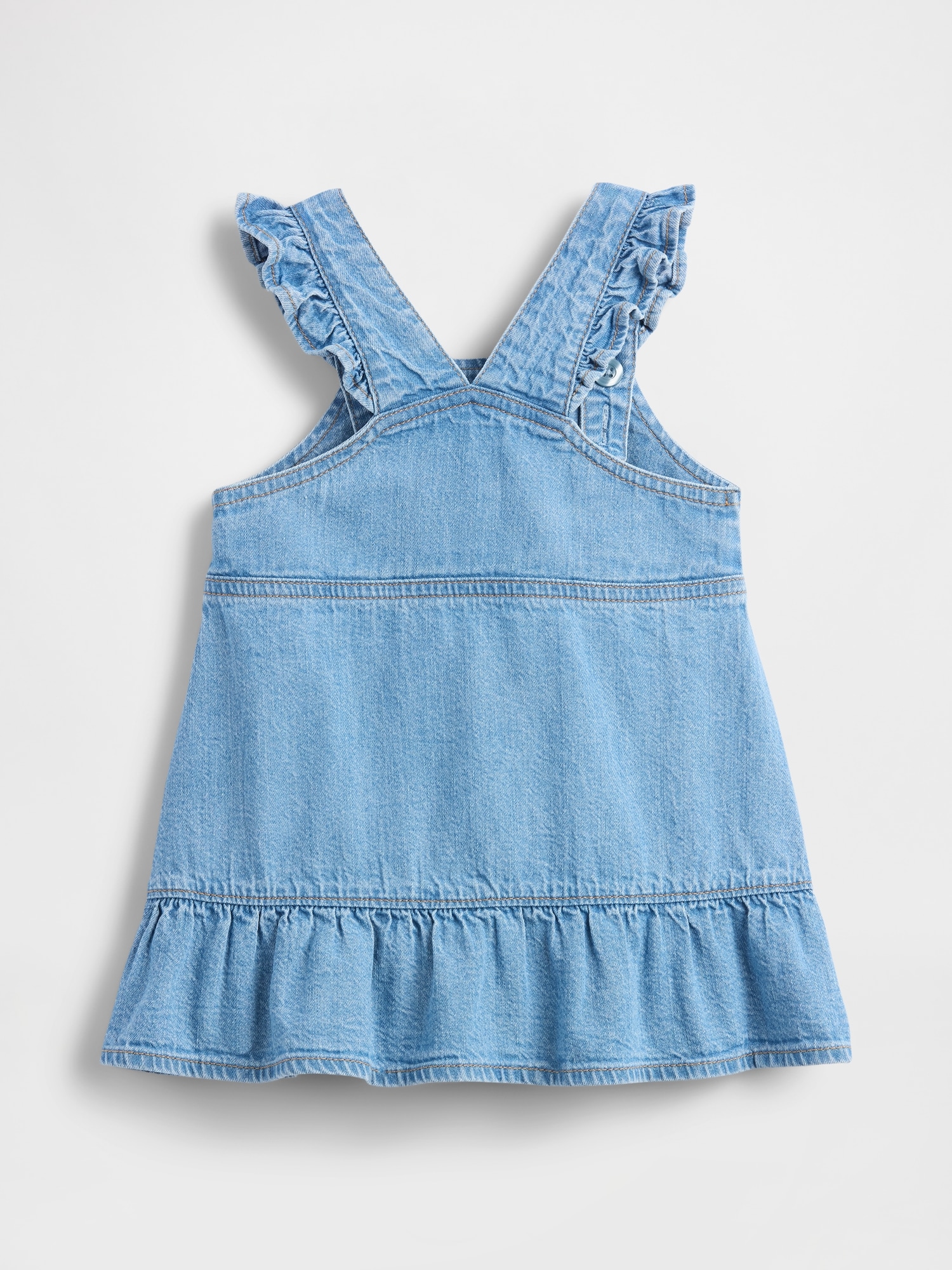 Baby Denim Cherry Dress Set