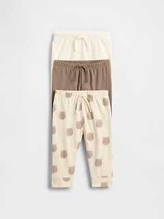Baby First Favorites Organic Cotton Pull-On Pants (3-Pack)