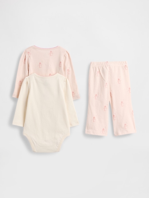 Image number 2 showing, Baby Organic Cotton Bodysuit Outfit Set (3-Pack)