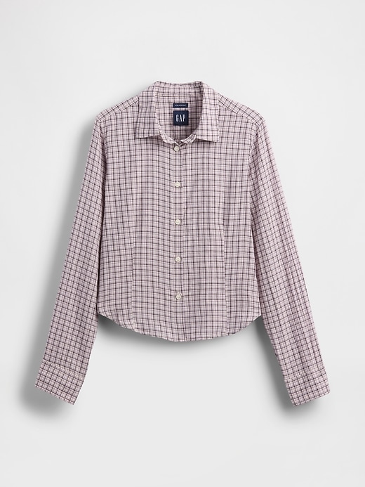 Flannel Fitted Plaid Shirt