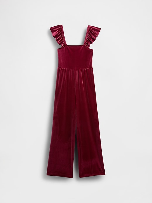 Image number 1 showing, Kids Velvet Jumpsuit