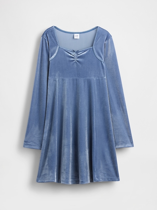 Image number 1 showing, Kids Velvet Empire Waist Dress