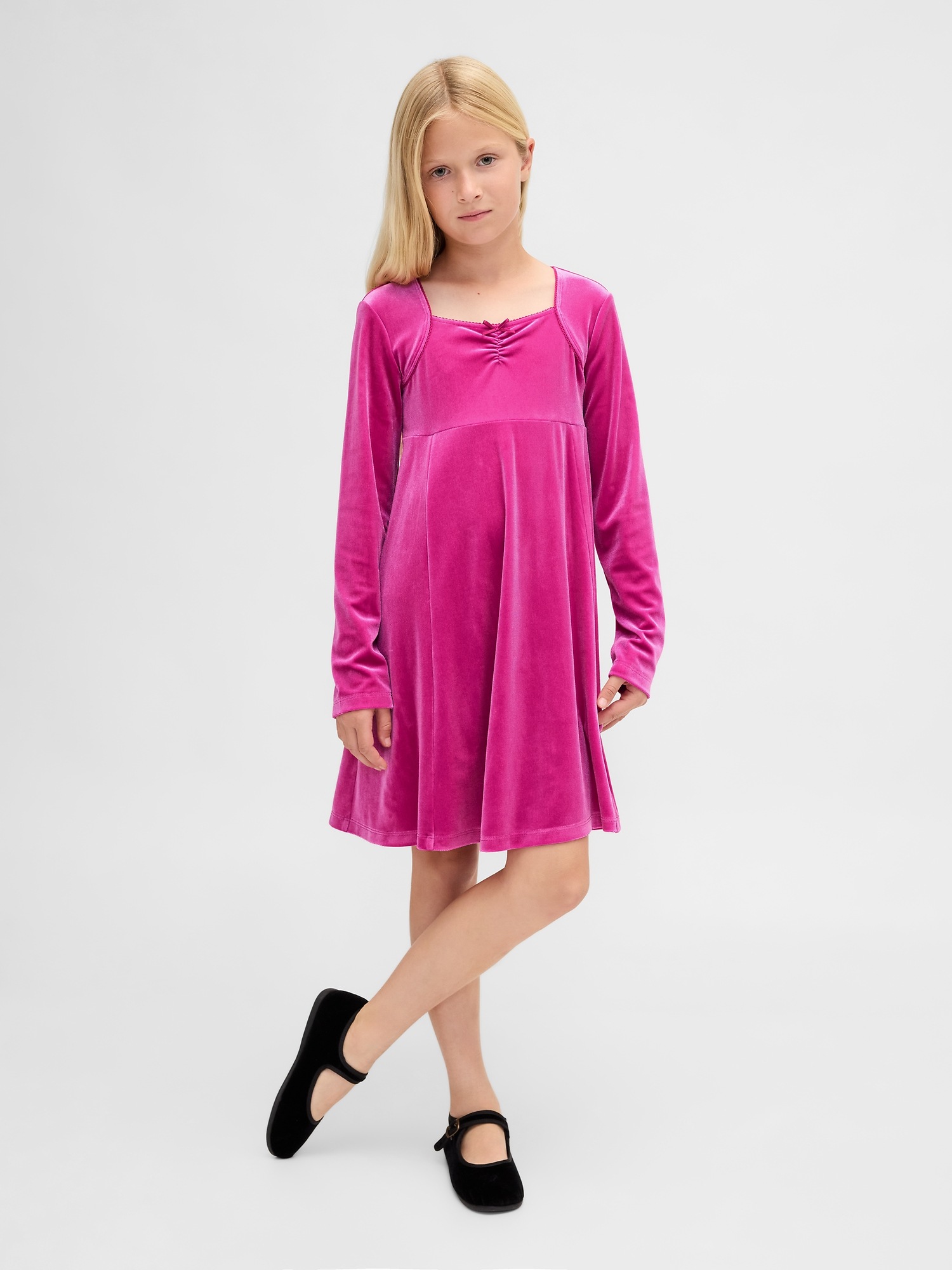 Gap Kids Velvet Empire Waist Dress