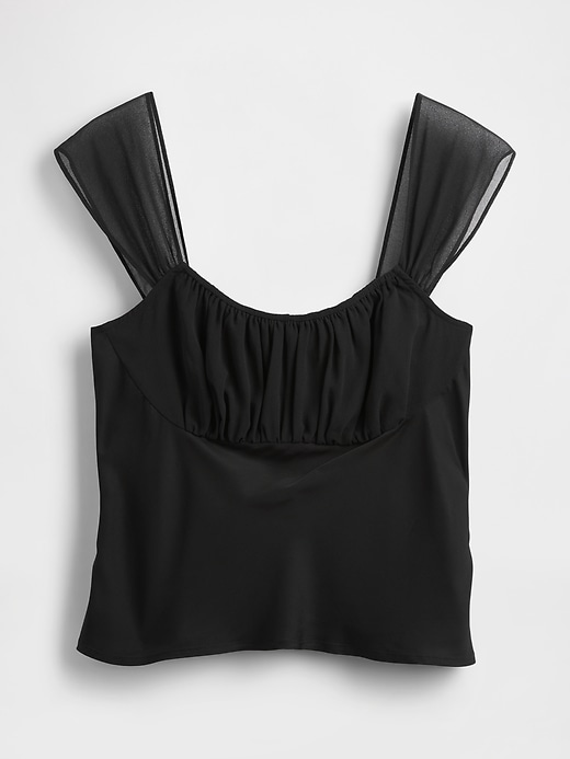 Image number 1 showing, Mixed Media Crop Top