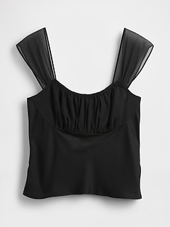 Mixed Media Crop Top