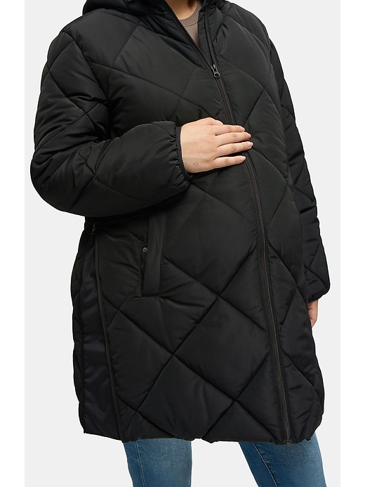 Image number 5 showing, Ingrid and Isabel Maternity Parka With Removable Baby Carrier Insert