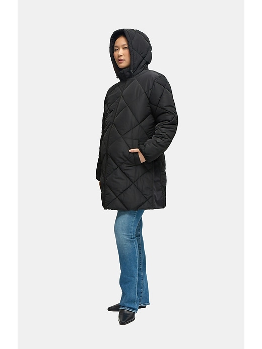 Image number 3 showing, Ingrid and Isabel Maternity Parka With Removable Baby Carrier Insert
