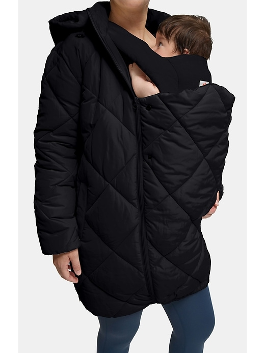 Image number 6 showing, Ingrid and Isabel Maternity Parka With Removable Baby Carrier Insert