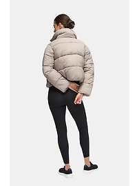 Image number 4 showing, Ingrid and Isabel Cloud Crop Side Zip Maternity Puffer Jacket