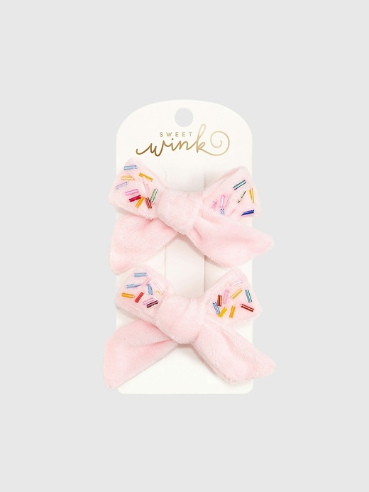 Image number 1 showing, Sweet Wink Sprinkle Bow Clip Set