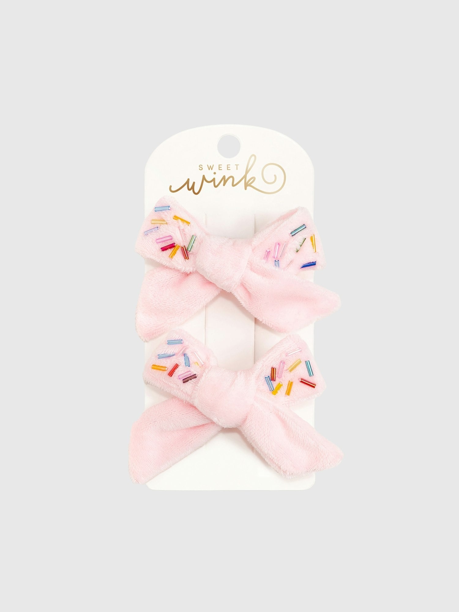 Sweet Wink Sprinkle Bow Clip Set