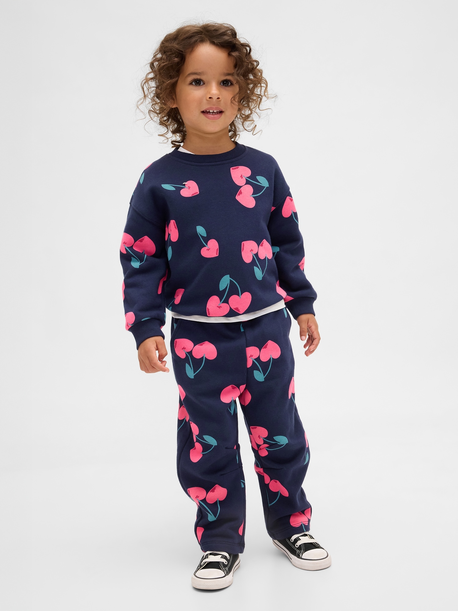 Baby & Toddler VintageSoft Barrel Sweatpants - Navy Cherries