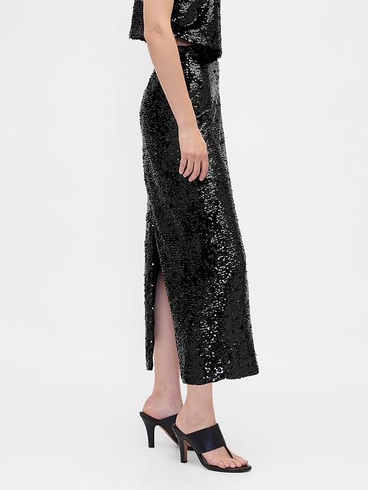 Image number 3 showing, Sequin Maxi Skirt