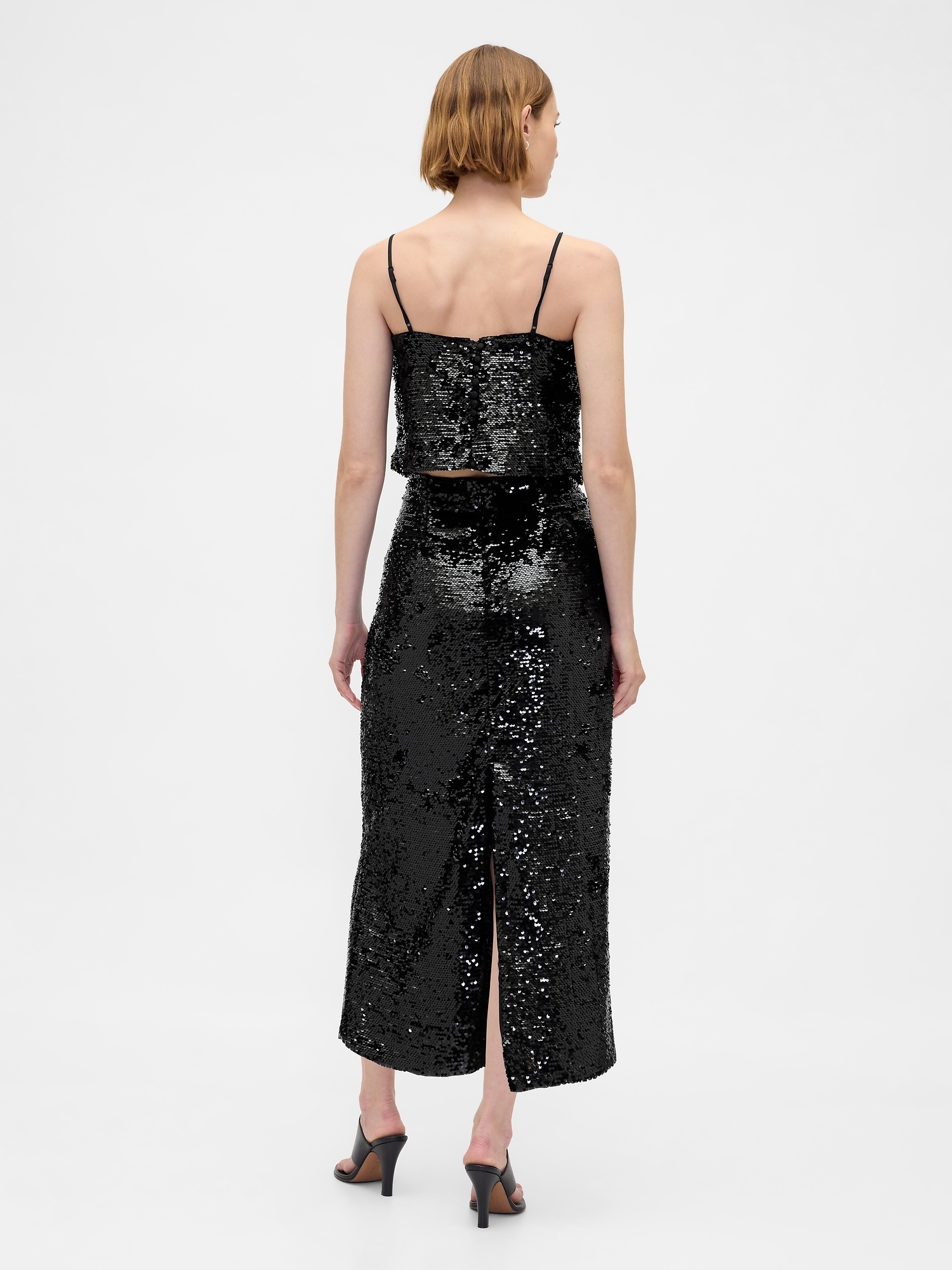 Sequin Maxi Skirt