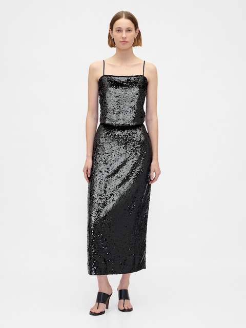 Sequin Maxi Skirt