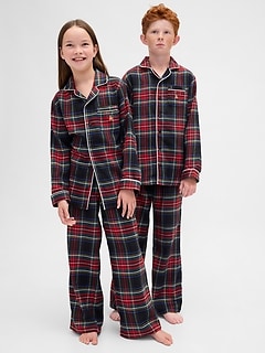 Kids Recycled Flannel PJ Set