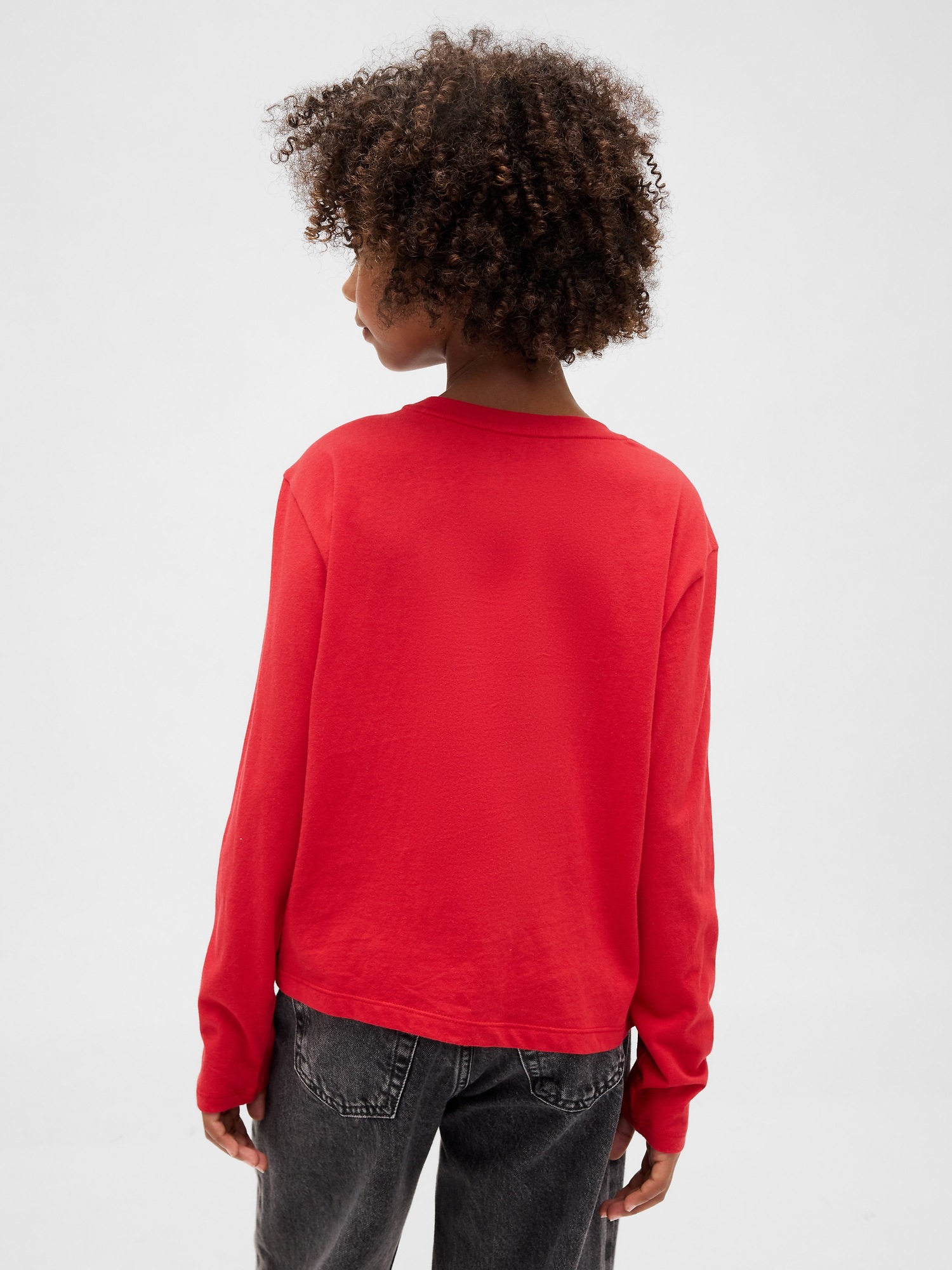 Детская футболка Gap Relaxed Graphic, цвет: Красный — фото 3
