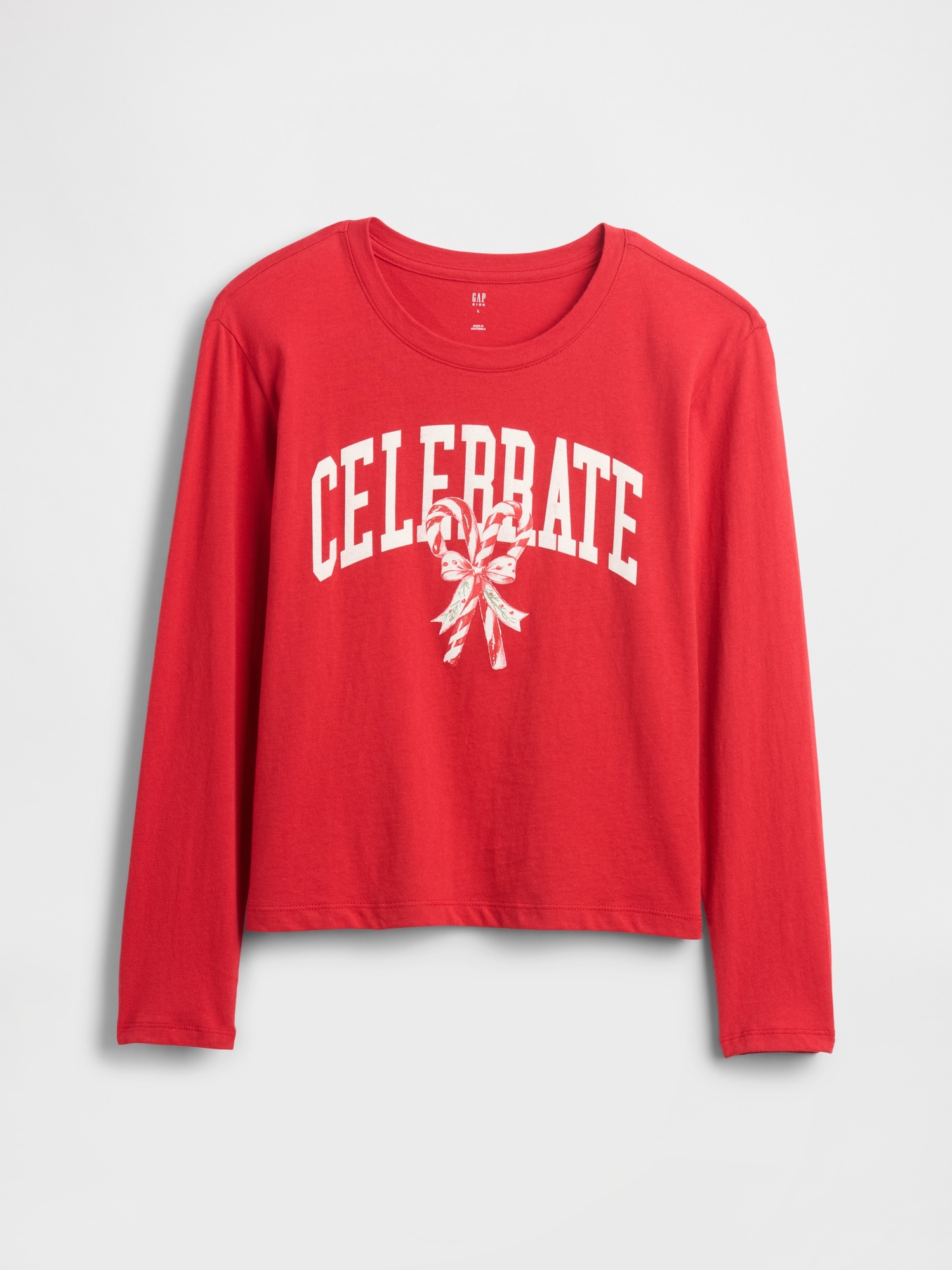 Детская футболка Gap Relaxed Graphic, цвет: Красный — фото 2