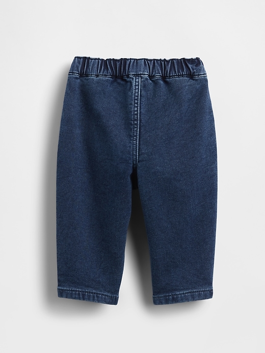 Image number 2 showing, Baby Knit Pull-On Bow Barrel Jeans