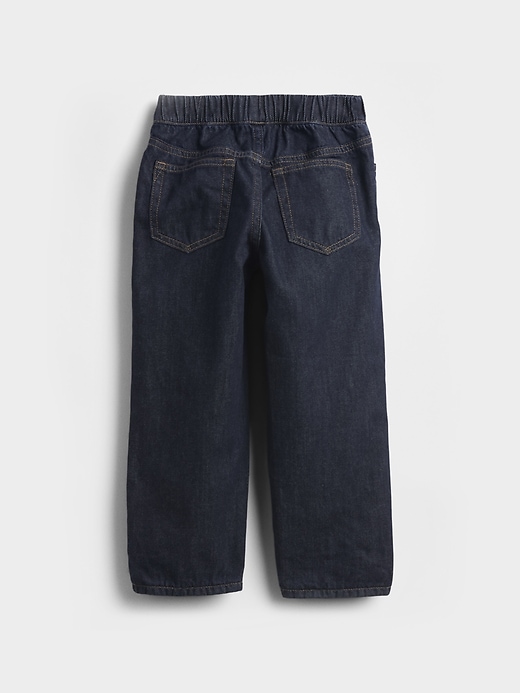 Image number 3 showing, Baby & Toddler Flannel-Lined Baggy Jeans