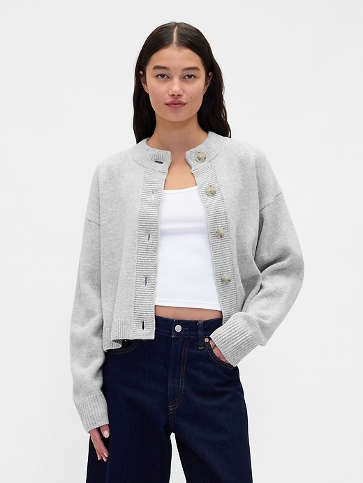 Image number 1 showing, CashSoft Oversized Chunky Cardigan