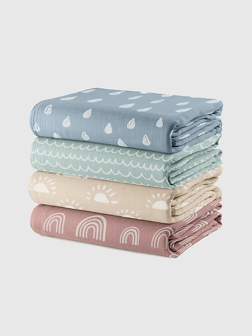 Image number 1 showing, Comfy Cubs Muslin Swaddle Blanket