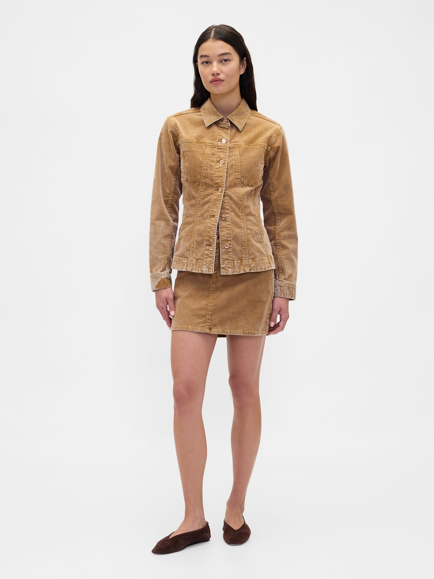 Corduroy Mini Skirt