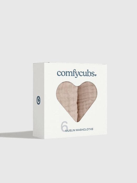 Image number 2 showing, Comfy Cubs Muslin Washcloths